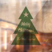 Aangepast kerstboom raambord raamsticker (Vel 2)