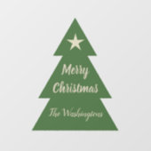 Aangepast kerstboom raambord raamsticker (Vel)