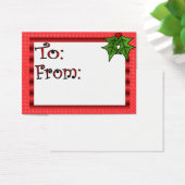 Aangepast kerstcadeau-Label Visitekaartje (Bureau)