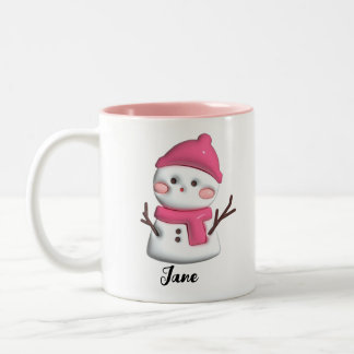 Aangepast kerstcadeau voor koffie tweekleurige koffiemok