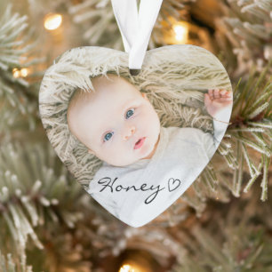 aangepast kerstdecor, aangepaste familiefoto ornament