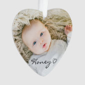 aangepast kerstdecor, aangepaste familiefoto ornament (voorkant)