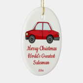 Aangepast kerstfeest op de wereld met de grootste  keramisch ornament (Rechts)