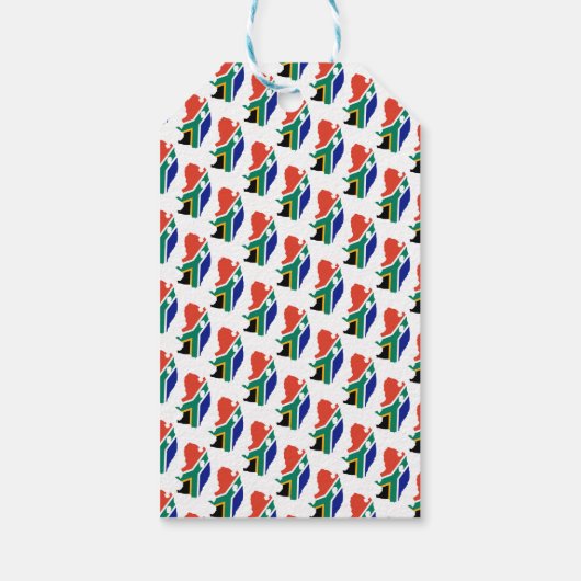 Aangepast kerstgeschrift voor ZUID-AFRIKA Cadeaulabel (Achterkant)
