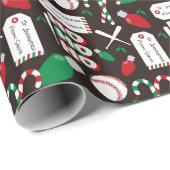 Aangepast kersthonkbalkpapier cadeaupapier (Rol Hoek)