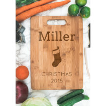 Aangepast kerstknipbord met achternaam
