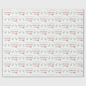 Aangepast kerstpapier cadeaupapier (Vlak)