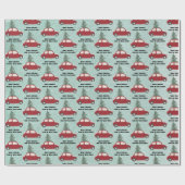 Aangepast kerstpapier cadeaupapier (Vlak)