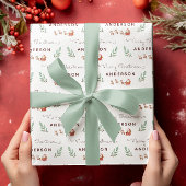Aangepast kerstpapier cadeaupapier