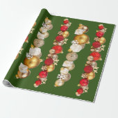 Aangepast kerstpapier cadeaupapier (Uitgerold)