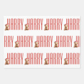 Aangepast kerstpapier inpakpapier vel (Voorkant)