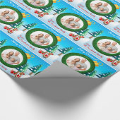 Aangepast kerstpapier voor foto's cadeaupapier (Hoek)