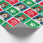 Aangepast kerstpapier voor honden cadeaupapier (Hoek)