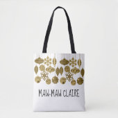 Aangepast kerstversierontwerp draagtas (Voorkant)