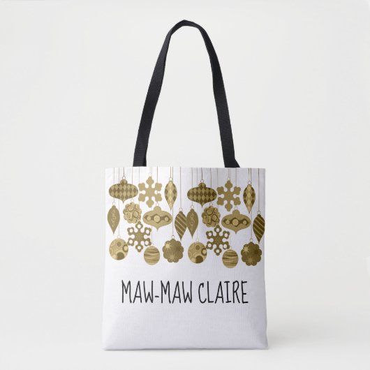 Aangepast kerstversierontwerp draagtas (Voorkant)