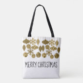 Aangepast kerstversierontwerp draagtas (Achterkant)