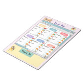 Aangepast Kind Maaltijden Plan + Voeding selectiev Notitieblok (Schuin)