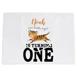 Aangepast Kinder eerste geboortedag monogram Groot Cadeauzakje