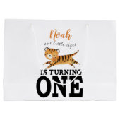 Aangepast Kinder eerste geboortedag monogram Groot Cadeauzakje (Achterkant)