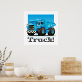 Aangepast Kinder Giant Construction Mining Dump Tr Poster (Keuken)