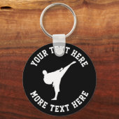 Aangepast kinder karaat vechtkunst sleutelhanger (Voorkant)