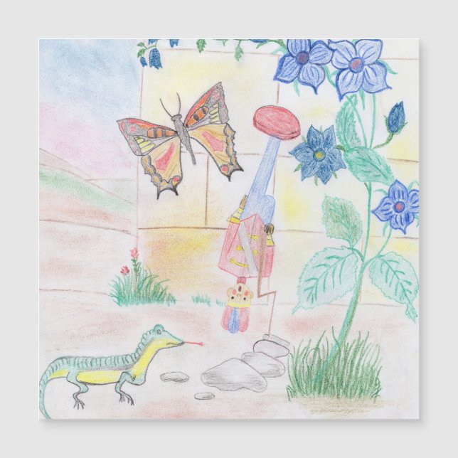 Aangepast Kinder kunstwerk, Nutcracker speelgoed,  (Voorkant)