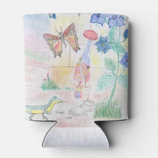 Aangepast Kinder kunstwerk, Nutcracker speelgoed, Blikjeskoeler (Achterkant)