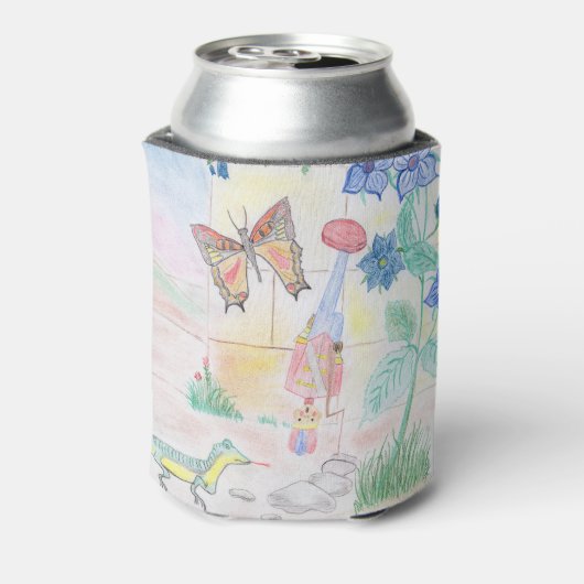 Aangepast Kinder kunstwerk, Nutcracker speelgoed, Blikjeskoeler (Blikje Achterkant)