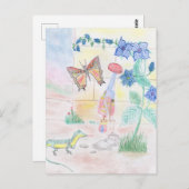 Aangepast Kinder kunstwerk, Nutcracker speelgoed,  Briefkaart (Voorkant / Achterkant)