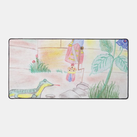 Aangepast Kinder kunstwerk, Nutcracker speelgoed,  Bureaumat (Voorkant)