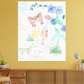 Aangepast Kinder kunstwerk, Nutcracker speelgoed, Canvas Afdruk (Insitu (Woonkamer))