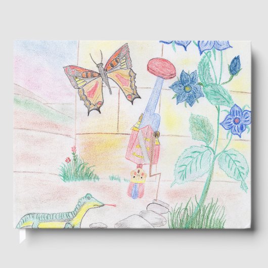 Aangepast Kinder kunstwerk, Nutcracker speelgoed, Gastenboek (Voorkant)