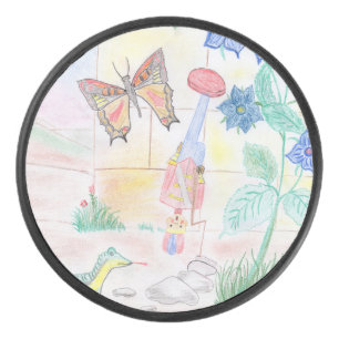 Aangepast Kinder kunstwerk, Nutcracker speelgoed, Hockey Puck