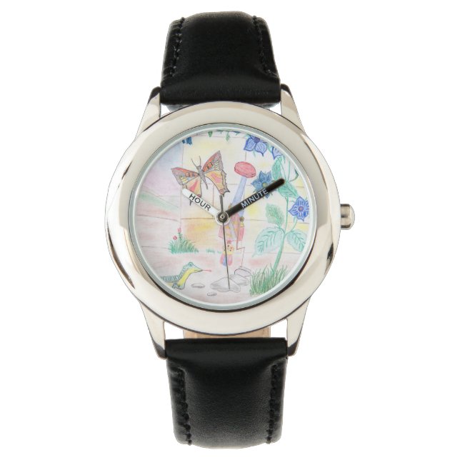 Aangepast Kinder kunstwerk, Nutcracker speelgoed,  Horloge (Voorkant)