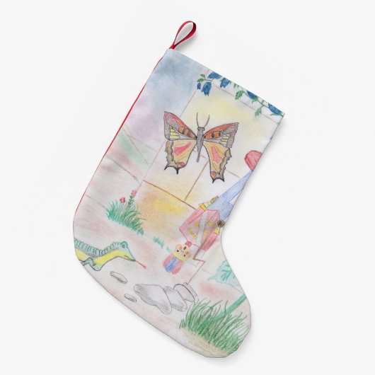 Aangepast Kinder kunstwerk, Nutcracker speelgoed, Kleine Kerstsok (Voorkant (Hangend))