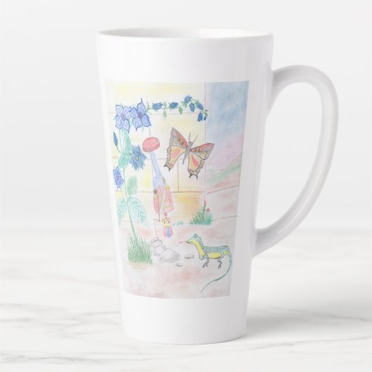 Aangepast Kinder kunstwerk, Nutcracker speelgoed,  Latte Mok (Rechts)