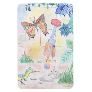 Aangepast Kinder kunstwerk, Nutcracker speelgoed, Magneet