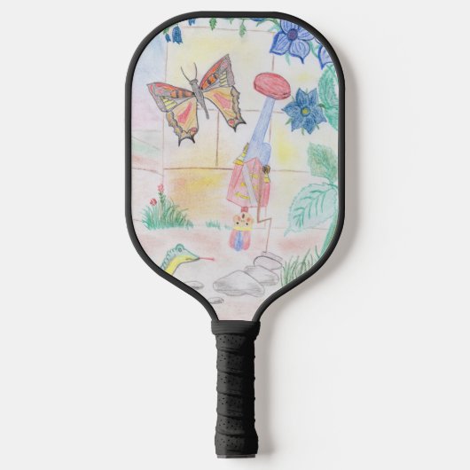Aangepast Kinder kunstwerk, Nutcracker speelgoed,  Pickleball Paddle (Voorkant)