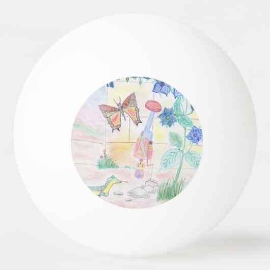 Aangepast Kinder kunstwerk, Nutcracker speelgoed,  Pingpongballen (Voorkant)