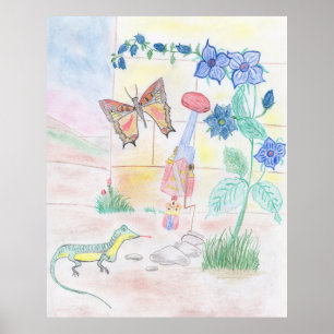 Aangepast Kinder kunstwerk, Nutcracker speelgoed,  Poster