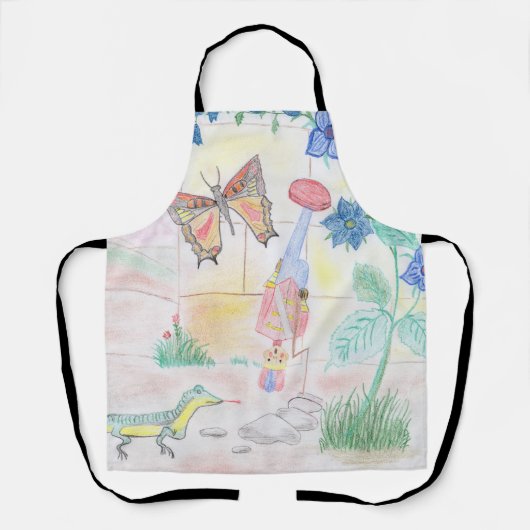 Aangepast Kinder kunstwerk, Nutcracker speelgoed, Schort (Voorkant)