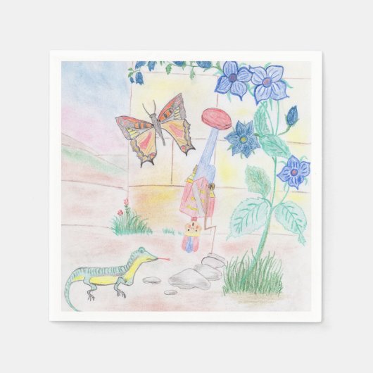 Aangepast Kinder kunstwerk, Nutcracker speelgoed,  Servet (Voorkant)