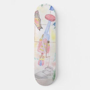 Aangepast Kinder kunstwerk, Nutcracker speelgoed,  Skateboard