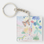 Aangepast Kinder kunstwerk, Nutcracker speelgoed,  Sleutelhanger (Voorkant)