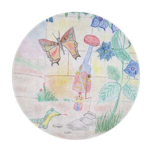 Aangepast Kinder kunstwerk, Nutcracker speelgoed,  Snijplank (Voorkant)