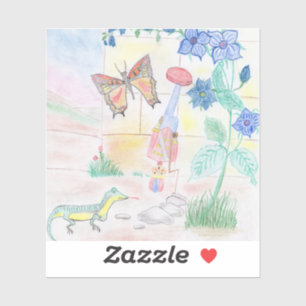 Aangepast Kinder kunstwerk, Nutcracker speelgoed,  Sticker