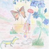 Aangepast Kinder kunstwerk, Nutcracker speelgoed,  Sticker (Voorkant)