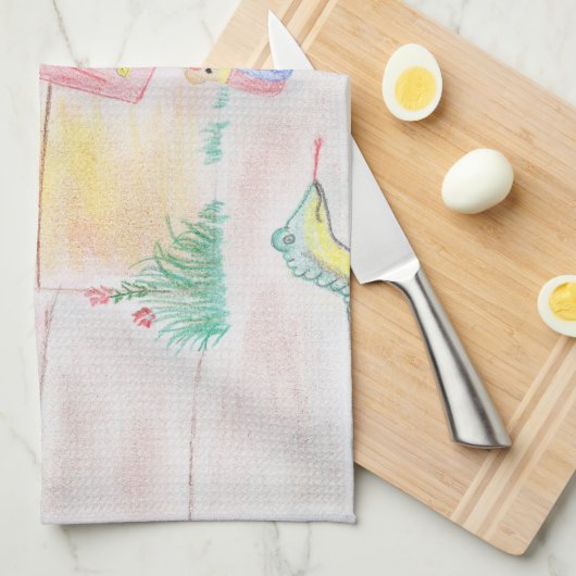 Aangepast Kinder kunstwerk, Nutcracker speelgoed,  Theedoek (Quarter Fold)