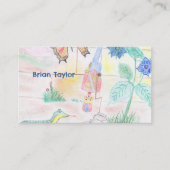 Aangepast Kinder kunstwerk, Nutcracker speelgoed,  Visitekaartje (Voorkant)