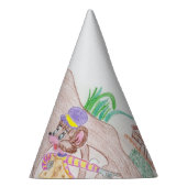 Aangepast Kinder kunstwerk, twee leuke muis, bloem Feesthoedjes (Rechts)